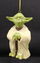 Yoda Christmas Ornament Ceramic Star Wars Figurine 2005 Lucas Film Ltd - £6.25 GBP