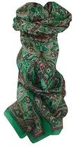 Mulberry Silk Traditional Long Scarf Sara Green by Pashmina &amp; Silk - £19.12 GBP