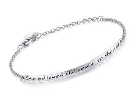 She believed she could so she did Engraved 925 - £74.28 GBP