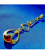 Amazing Antique Art Nouveau Garnet Pearl Pendant Elegant 10k Gold Medallion - €1.300,53 EUR
