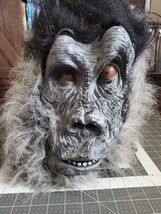 Adult Mask Gray black  faux fur Gorilla Halloween Monkey mask orangutan circus - £11.86 GBP