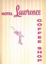 Hotel Lawrence Coffee Shop Menu Dallas Texas 1960&#39;s Haunted  - £67.15 GBP