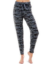 Roudelain Womens Whisperluxe Printed Jogger Pajama Bottoms,Size Large,Black - £28.15 GBP