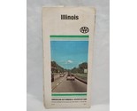 Illinois 1980s American Automobile Association Travel Brochure Map - £6.95 GBP