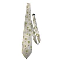 Tropicals by Tango Silk Necktie – Shimmery Palm Tree &amp; Hibiscus Pattern - $17.10