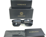 Versace Sunglasses MOD.4307 GB1/87 Polished Black Gold Medusa Logos 58-1... - $126.01
