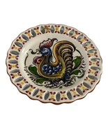 Vintage  Rooster Hand Painted Reticulated Edge Plate Signed #53A Lisbon ... - £36.61 GBP