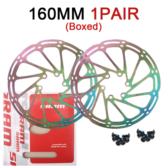 SRAM Bike Brake Rotor 160mm 180mm 203mm 2pc Bicycle Brake Disc Stainless Hydraul - $86.44