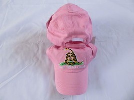 Gadsden Don&#39;T Tread On Me Pink Womens Ladies Nra Hat Cap (Premium Cotton) - £18.56 GBP