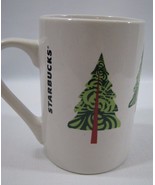 2011 Starbucks Logo Coffee Mug Holiday Christmas Tree 11oz Original Whit... - $13.32 CAD