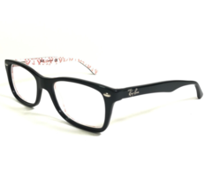 Ray-Ban Eyeglasses Frames RB5228 5014 Black Red White Logos Square 50-17-140 - £51.98 GBP