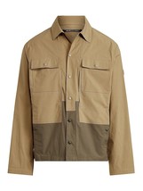 RLX Ralph Lauren RLX Cotton Stretch Ripstop Color Blocked Paneled Jacket Khaki-L - £157.37 GBP