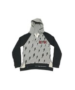 Junk Food USA Womens S AC/DC Gray/ Black Colorblock Lightning Bolt Ragla... - $14.24