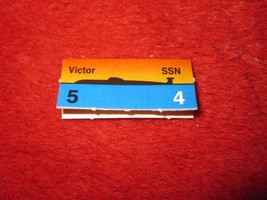 1988 The Hunt for Red October Board Game Piece: Victor Red Ship Tab- Soviet - £0.80 GBP
