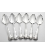 6 GORHAM LANCASTER ROSE SOUP SPOONS BOUQUET ANTIQUE 240g STERLING SILVER... - $436.98 CAD