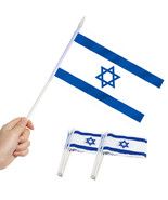 Anley Israel Mini Flag 12 Pack Hand Held Small Miniature Israeli Flags o... - £8.72 GBP