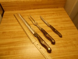 Vintage lifetime cutlery Japan knives &amp; carving fork - £74.69 GBP