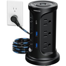Extension Cord with Multiple Outlets Surge Protector Tower Power Strip w... - $1,816.86 MXN