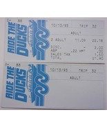 Vintage Ride The Ducks Two Used Tickets 1993 - $2.73 CAD