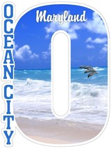 Ocean City Maryland Capital O Collage Fridge Magnet - £6.25 GBP