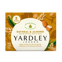 Yardley London Oatmeal and Almond Naturally Moisturizing Bath Bar, 4.0 Oz., 2 Co - £14.38 GBP