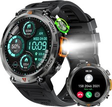 Smart Watch for Men 1.45&quot; HD Sports Rugged Smartwatch for Iphone Android... - £47.01 GBP