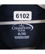 PGA Champions Tour Golf Polo Shirt Adult XL Blue Lightweight Stretch Per... - £10.25 GBP