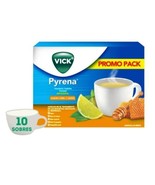 VICKS PYRENA TE ANTIGRIPAL SABOR MIEL Y LIMON - CAJA DE 10 SOBRES - ENVIO GRATIS - $29.78