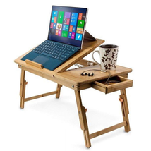 Nature Bamboo Folding Laptop Computer Notebook Table Bed Desk Tray Stand - $39.67