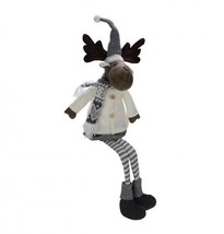 New Stoffkantenhocker Reindeer, Grey/Cream, 53 X 23 CM - £42.25 GBP