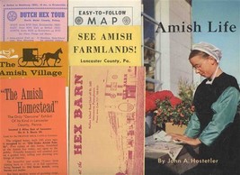 Amish Life Booklet &amp; 6 Pennsylvania Amish Brochures &amp; Maps - $21.78