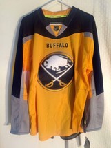 Reebok Authentic NHL Jersey Buffalo Sabres Team Yellow Alt 3rd sz 52 - £39.65 GBP