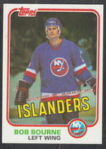 New York Islanders Bob Bourne 1981 Topps Hockey Card 87 nr mt - £0.39 GBP