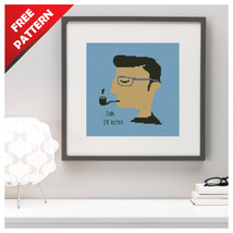 Mr. with Pipe funny Free cross stitch PDF pattern - £0.00 GBP