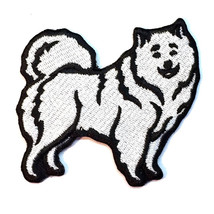 Samoyed Dog Patch Iron on No Name - $6.50