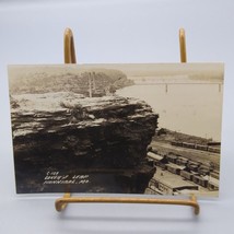 Vintage RPPC Real Photo Postcard, Lovers Leap Hannibal Mo, Mississippi River - £10.07 GBP