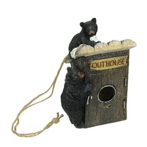 Resin Black Bears Decorative Birdhouse - £20.71 GBP