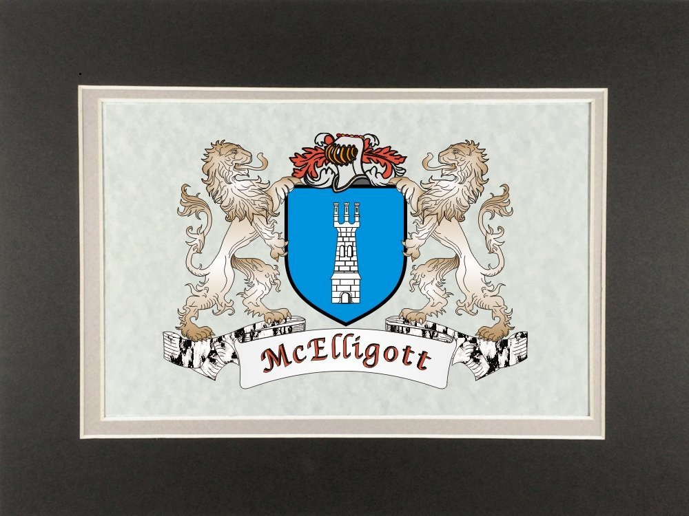 McElligott Irish Coat of Arms Print - Frameable 9" x 12" Item image 2