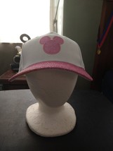 Disney Minnie Mouse Pink Glitter Hat Baseball Cap Jerry Leigh Orlando - £16.61 GBP