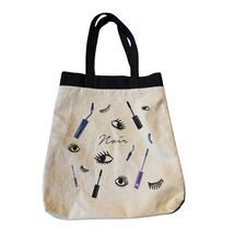 Lancome Canvas Bag Tote Reusable Bag for Makeup Lovers Natural Travel Co... - $7.91