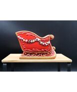 Vintage Napco ware Ceramic Christmas Sleigh Santa Winter Table Decor Pla... - €25,70 EUR