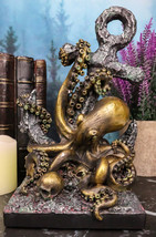 Giant Deep Sea Octopus Kraken Hauling Anchor Decorative Paperweight Figurine - £30.53 GBP