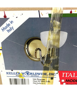 Frosted Glass Wall Lighting Fixture 5609 OPEN BOX Keller Italian Italisa... - £18.40 GBP