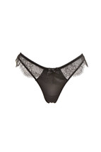 L&#39;agent By Agent Provocateur Womens Thongs Lace Elegant Lingerie Black Size M - £33.98 GBP