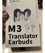 Timekettle M3 Translator Earbuds - 40 languages, .05-3s Instant Translation - $81.21 CAD