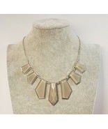 Vintage Silver Tone 17&quot;  Seal Gray Necklace - $9.00