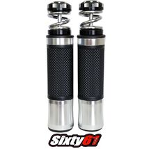 Honda CBR Motorcycle Black and Chrome Hand Grips Comfort Gel Screw Bar End - $71.47 CAD