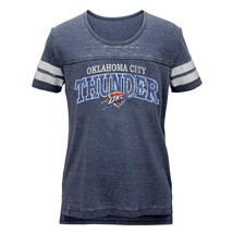 NWT NBA OKC Thunder Girls Medium (7-9) Dark Navy Short Sleeve Tee Shirt - £10.89 GBP