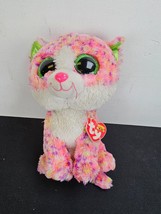 Ty Beanie Boos Sophie Kitty Cat 9&quot; Plush Stuffed Animal Sparkle Eyes Toy... - $6.88