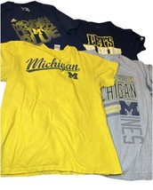 Lot of 4 University of Michigan Wolverines NCAA T-Shirts Size Large Short Sleeve - $14.03